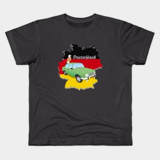 Germany Eagle and Wartburg Emblem Kids T-Shirt